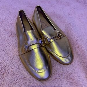 Chic Gold Women's Loafers